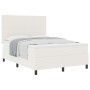 Cama con Box Spring con Colchón Crema 160x200 cm Tela de Pana | Foro24.es | Tu tienda online para hogar, jardín y más Foro24.es