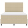 Cama con Base Tapizada con Colchón Verde Claro Gris 160x200 cm Tela de Corduroy | Foro24.es | Tu tienda online para hogar, jardín y más Foro24.es