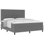 Cama Box Spring con Colchón Gris Claro Súper King Tela de Pana de , Camas y somieres - Ref: Foro24-3337567, Precio: 588,60 €,...