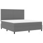 Cama Box Spring con Colchón Gris Claro Súper King Tela de Pana de , Camas y somieres - Ref: Foro24-3337567, Precio: 588,60 €,...