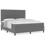Cama Box Spring con Colchón Gris Claro Súper King Tela de Pana de , Camas y somieres - Ref: Foro24-3337567, Precio: 588,60 €,...