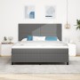 Cama Box Spring con Colchón Gris Claro Súper King Tela de Pana de , Camas y somieres - Ref: Foro24-3337567, Precio: 588,60 €,...