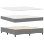 Cama Box Spring con Colchón Gris Claro Súper King Tela de Pana de , Camas y somieres - Ref: Foro24-3337567, Precio: 588,60 €,...