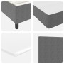 Cama Box Spring con Colchón Gris Claro Súper King Tela de Pana de , Camas y somieres - Ref: Foro24-3337567, Precio: 588,60 €,...