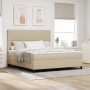 Cama con Box Spring con Colchón Verde Claro Gris Super King Tela de Corduroy | Foro24.es | Tu tienda online para hogar, jardín y más Foro24.es