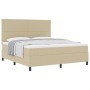 Cama con Box Spring con Colchón Verde Claro Gris Super King Tela de Corduroy | Foro24.es | Tu tienda online para hogar, jardín y más Foro24.es