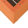 Jardinera exterior madera maciza pino marrón cera 60x60x72 cm en Macetas y jardineras | Comprar online en Foru.es