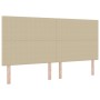 Cama con Somier con Colchón Beige Claro 200x200 cm Tela de Sarga | Foro24.es | Tu tienda online para hogar, jardín y más Foro24.es