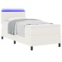 Cama con Somier de y Colchón con LED Crema 100x200 cm Tela de Corduroy de , Camas y somieres - Ref: Foro24-3337589, Precio: 3...