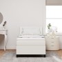 Cama con Somier de y Colchón con LED Crema 100x200 cm Tela de Corduroy de , Camas y somieres - Ref: Foro24-3337589, Precio: 3...