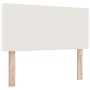 Cama con Somier de y Colchón con LED Crema 100x200 cm Tela de Corduroy de , Camas y somieres - Ref: Foro24-3337589, Precio: 3...
