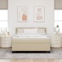 Cama con Somier con Colchón & Luz LED Verde Gris 140x200 cm Tela de Pana | Foro24.es | Tu tienda online para hogar, jardín y más Foro24.es
