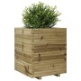 Jardinera madera de pino impregnada 60x60x72 cm en Macetas y jardineras | Comprar online en Foru.es