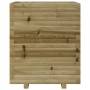 Jardinera madera de pino impregnada 60x60x72 cm en Macetas y jardineras | Comprar online en Foru.es