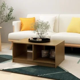 Mesa de centro madera maciza pino marrón miel 75x50x33,5 cm de vidaXL, Mesas de centro - Ref: Foro24-809909, Precio: 39,64 €,...