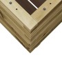 Jardinera madera de pino impregnada 60x60x72 cm en Macetas y jardineras | Comprar online en Foru.es
