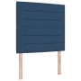 Cabecero Diseño Líneas Azul 80 cm Tela de , Cabeceros y pies de cama - Ref: Foro24-3337669, Precio: 60,31 €, Descuento: %