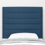 Cabecero Diseño Líneas Azul 80 cm Tela de , Cabeceros y pies de cama - Ref: Foro24-3337669, Precio: 60,31 €, Descuento: %