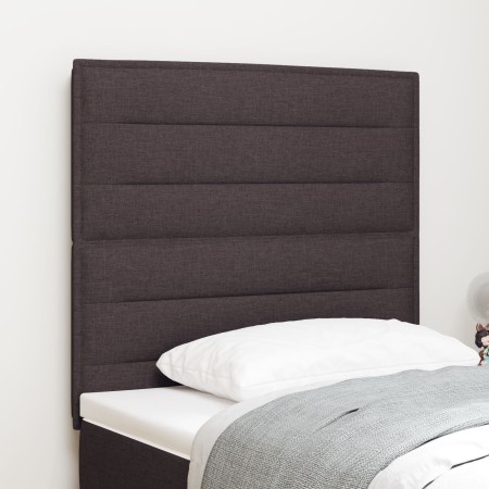 Cabecero diseño Lines marrón oscuro 90 cm tela | Foro24.es | Tu tienda online para hogar, jardín y más Foro24.es