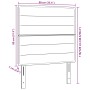 Cabecero diseño Lines marrón oscuro 90 cm tela | Foro24.es | Tu tienda online para hogar, jardín y más Foro24.es