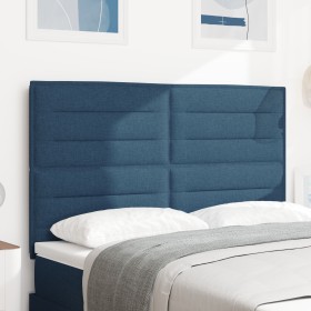 cabecero diseño líneas azul 140 cm tela de , Cabeceros y pies de cama - Ref: Foro24-3337690, Precio: 108,92 €, Descuento: %