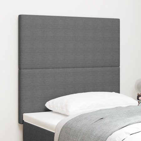 Cabecero de cama diseño sencillo tela pana gris claro 100 cm | Foro24.es | Tu tienda online para hogar, jardín y más Foro24.es