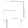 Cabecero de cama diseño sencillo tela pana gris claro 100 cm | Foro24.es | Tu tienda online para hogar, jardín y más Foro24.es