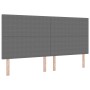 Cabecero de cama diseño sencillo tela pana gris claro 200 cm | Foro24.es | Tu tienda online para hogar, jardín y más Foro24.es