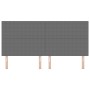 Cabecero de cama diseño sencillo tela pana gris claro 200 cm | Foro24.es | Tu tienda online para hogar, jardín y más Foro24.es