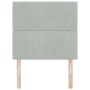 Cabecero  con botón de cristal Gris Claro 90 cm Terciopelo, Cabecero  con botón de cristal Gris Claro 180 cm Terciopelo | Foro24.es | Tu tienda online para hogar, jardín y más Foro24.es