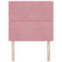 Cabecero  con botón de cristal tapizado rosa 100 cm terciopelo, Cabecero  con botón de cristal tapizado rosa 200 cm terciopelo | Foro24.es | Tu tienda online para hogar, jardín y más Foro24.es