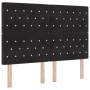 Cabecero de terciopelo negro con botón de cristal 140 cm | Foro24.es | Tu tienda online para hogar, jardín y más Foro24.es