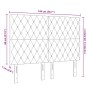 Cabecero de terciopelo negro con botón de cristal 140 cm | Foro24.es | Tu tienda online para hogar, jardín y más Foro24.es