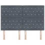Cabecero con Botones de Cristal Acolchado Gris Oscuro 160 cm Terciopelo | Foro24.es | Tu tienda online para hogar, jardín y más Foro24.es