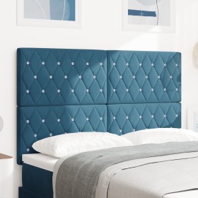 Comprar Cabecero con Botón de Cristal Tufted Azul