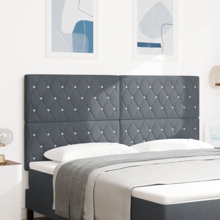 Cabecero con Botones Tapizados Cristal Gris Oscuro 180 cm Terciopelo | Foro24.es | Tu tienda online para hogar, jardín y más Foro24.es