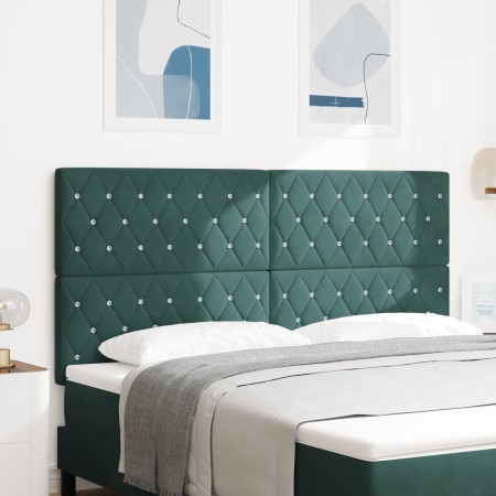 Cabecero con Botón de Cristal Acolchado Verde Oscuro 180 cm Terciopelo | Foro24.es | Tu tienda online para hogar, jardín y más Foro24.es