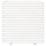 Jardinera de madera maciza de pino blanca 70x70x72 cm en Macetas y jardineras | Comprar online en Foru.es