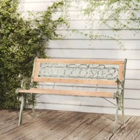 Banco de jardín madera de abeto macizo 122 cm de vidaXL, Bancos de jardín - Ref: Foro24-317118, Precio: 88,90 €, Descuento: %