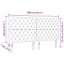 Cabecero con Botones de Cristal Gris Oscuro 200 cm de Terciopelo | Foro24.es | Tu tienda online para hogar, jardín y más Foro24.es