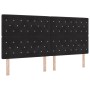 Cabecero con Botones de Cristal y Tufting Negro 200 cm en Terciopelo | Foro24.es | Tu tienda online para hogar, jardín y más Foro24.es