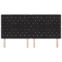 Cabecero con Botones de Cristal y Tufting Negro 200 cm en Terciopelo | Foro24.es | Tu tienda online para hogar, jardín y más Foro24.es