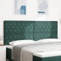 Cabecero con botones de cristal tapizado verde oscuro 200 cm terciopelo | Foro24.es | Tu tienda online para hogar, jardín y más Foro24.es