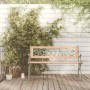 Banco de jardín madera de abeto macizo 122 cm de vidaXL, Bancos de jardín - Ref: Foro24-317118, Precio: 90,37 €, Descuento: %