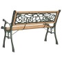 Banco de jardín madera de abeto macizo 122 cm de vidaXL, Bancos de jardín - Ref: Foro24-317118, Precio: 90,37 €, Descuento: %