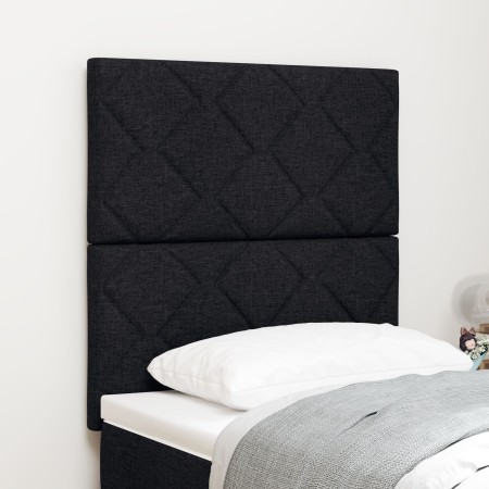Cabecero  Diseño de Bloques de Diamante Negro 80 cm Tela, Cabecero  Diseño de Bloques de Diamante Negro 160 cm Tela | Foro24.es | Tu tienda online para hogar, jardín y más Foro24.es