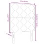 Cabecero  Azul Diseño de Bloques de Diamante 80 cm Tela, Cabecero  Azul Diseño de Bloques de Diamante 160 cm Tela | Foro24.es | Tu tienda online para hogar, jardín y más Foro24.es