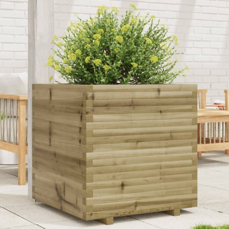 Jardinera de madera de pino impregnada 70x70x72 cm en Macetas y jardineras | Comprar online en Foru.es