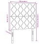 Cabecero  Diseño de Bloques de Diamante Azul 100 cm Tela, Cabecero  Diseño de Bloques de Diamante Azul 200 cm Tela | Foro24.es | Tu tienda online para hogar, jardín y más Foro24.es