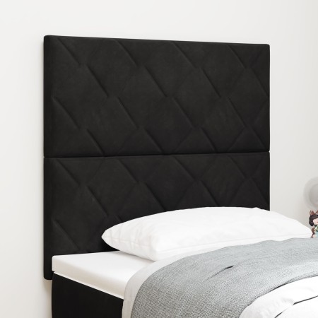 cabecero  Diseño de Bloques de Diamante Negro 100 cm Terciopelo, cabecero  Diseño de Bloques de Diamante Negro 200 cm Terciopelo | Foro24.es | Tu tienda online para hogar, jardín y más Foro24.es